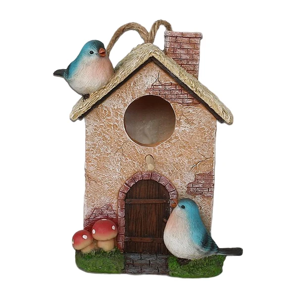 Relaxed Maxbell Bird House for Outdoor Hanging Bird Cage Cozy Resting Place for Outside Blue Practical
