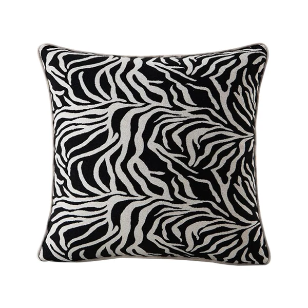 Pure Maxbell Zebra Striped Printed Throw Pillow Cover Decorative for Car Room Decor Square Organic
