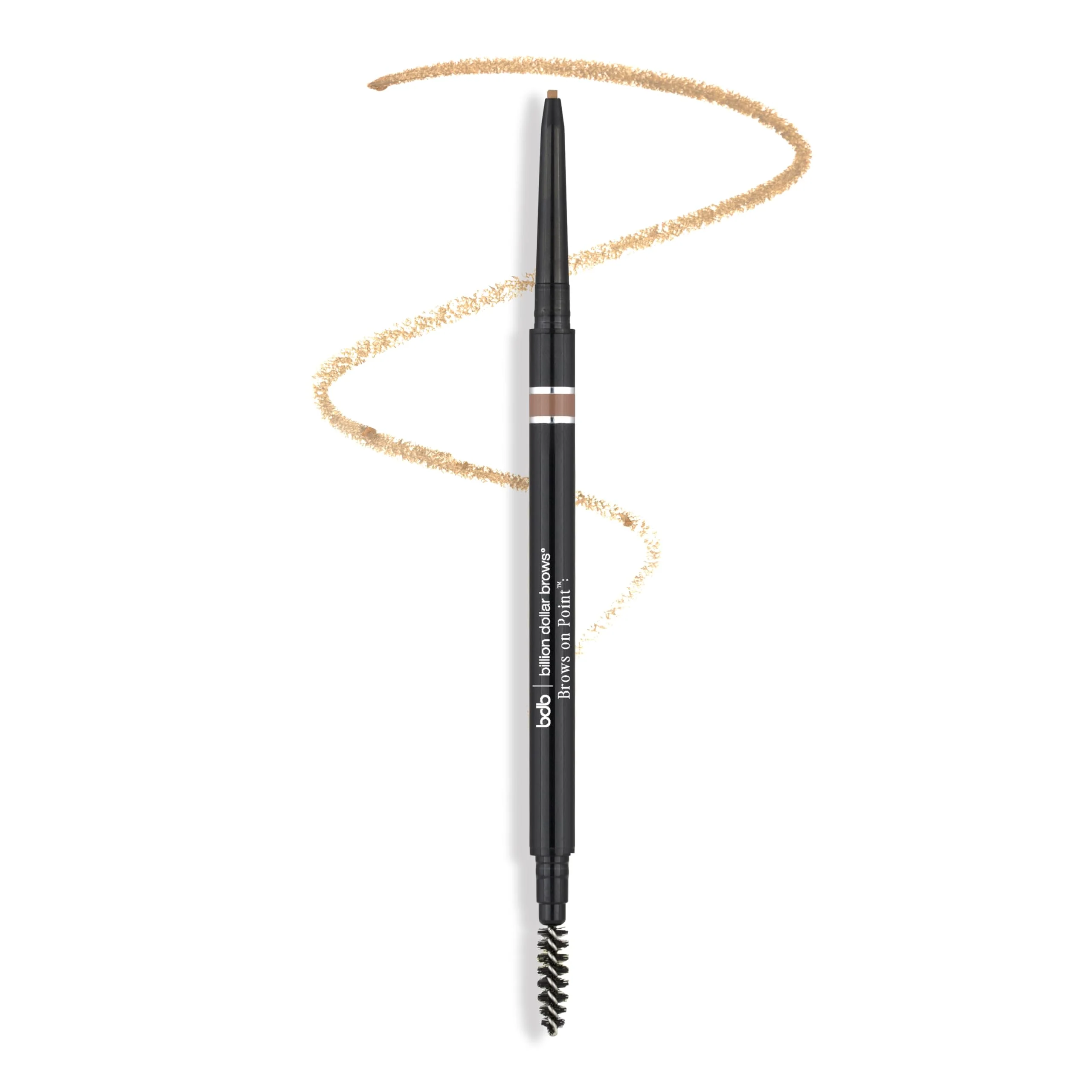 Breathable Billion Dollar Brows On Point Waterproof Micro Eyebrow Pencil - Blonde and Self-sharpening Tip for Natural Blendable Lines Certified