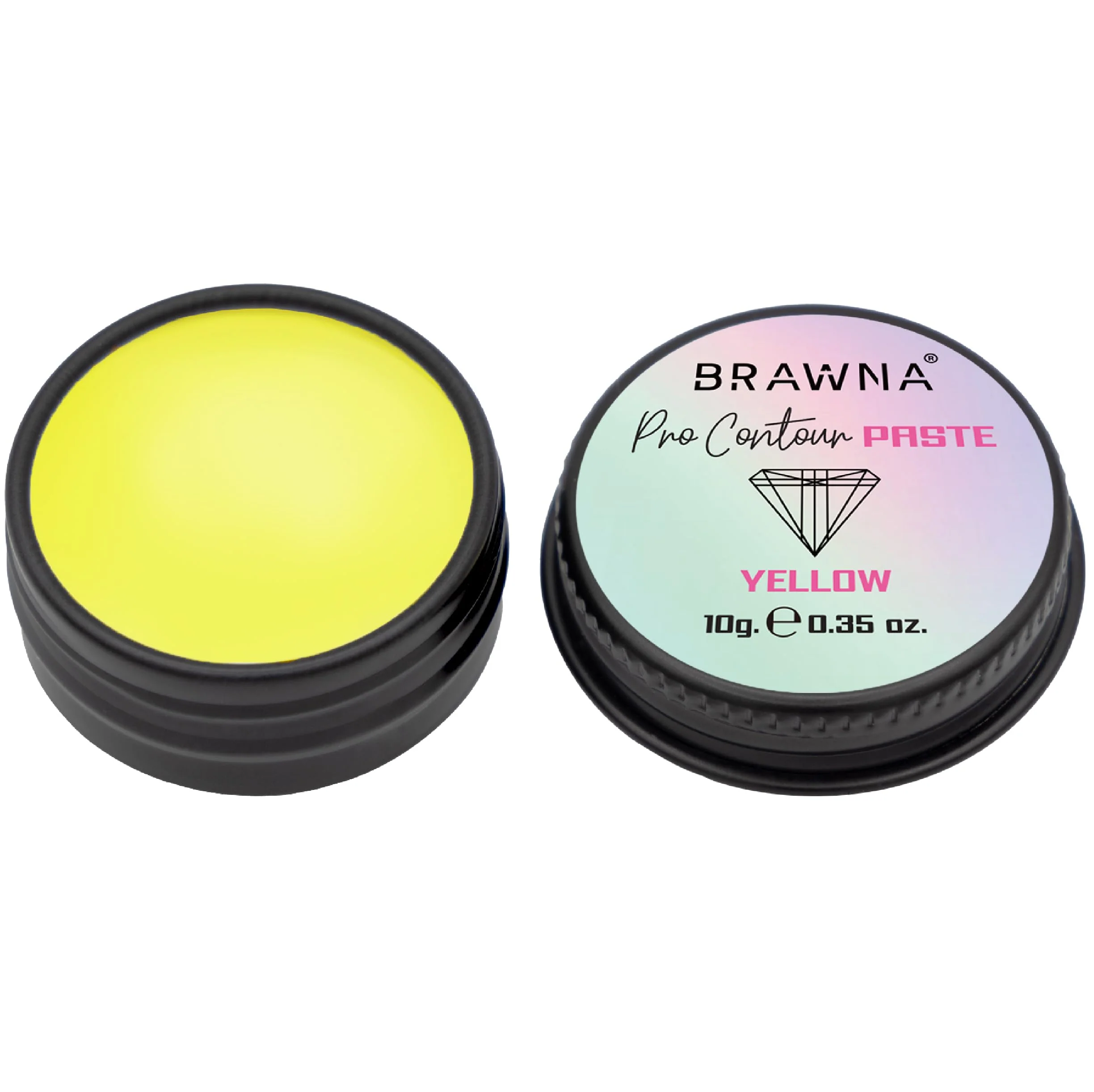 Healthy Brawna Pro Contour Yellow Mapping Paste for Brow and Lip Measuring - Yellow Concealer for PMU Eyebrow Henna Lamination Tint Fine Crafted