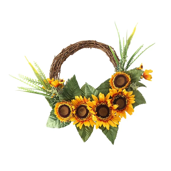 Easy-to-Use Maxbell Artificial Wreath Green Leaves Garland for Wedding Thanksgiving Day Decor Environmentally Friendly