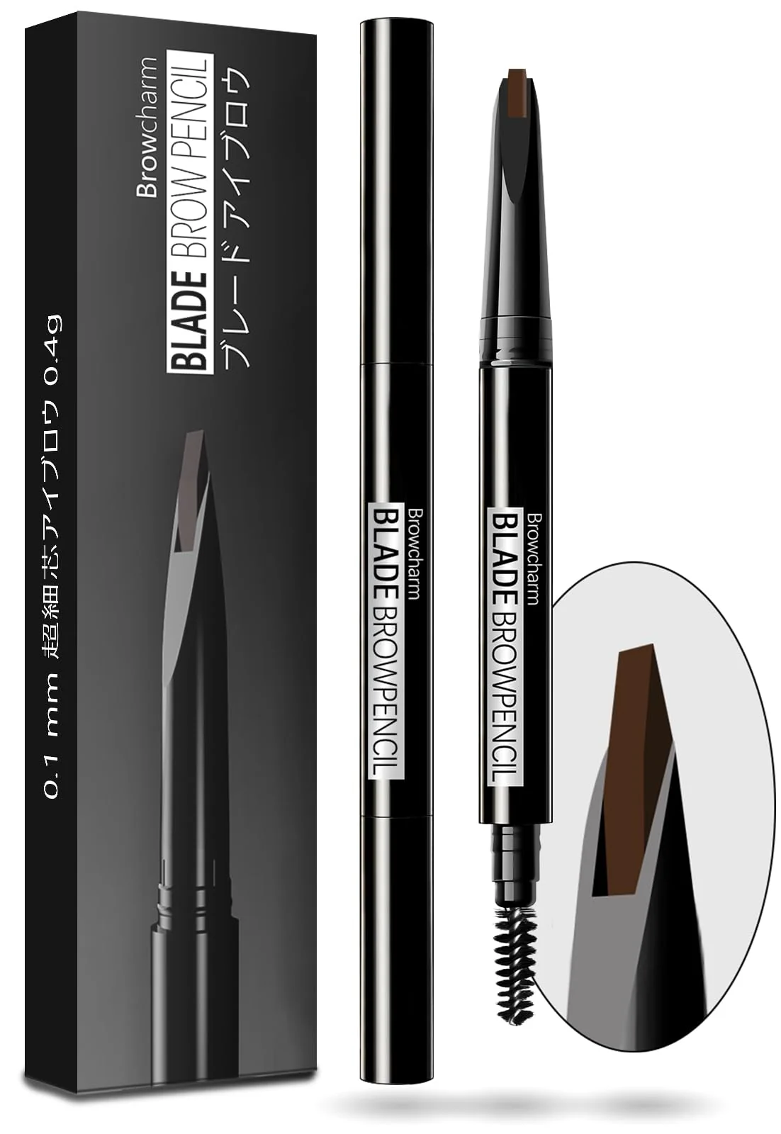 Premium Material MAVENI Browcharm Microblading Eyebrow Pencil for Women 0.1mm Ultra-Fine Mechanical Pencil Makeup Brow Definer Waterproof Draws Tiny Brow Hairs… Organic