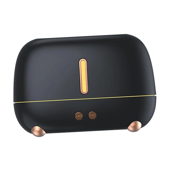 Verified Maxbell Air Humidifier USB with istic Flame Essential Oil Mist Maker Aroma Black Top-Quality