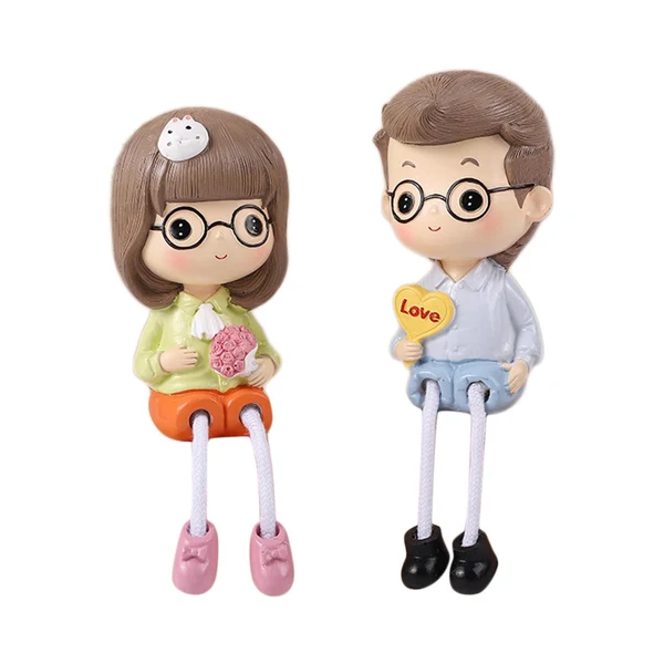 Fine Crafted Maxbell 2Pcs Hanging Feet Dolls Statue Decorative Figurine Office Counter Top StyleA Excellent