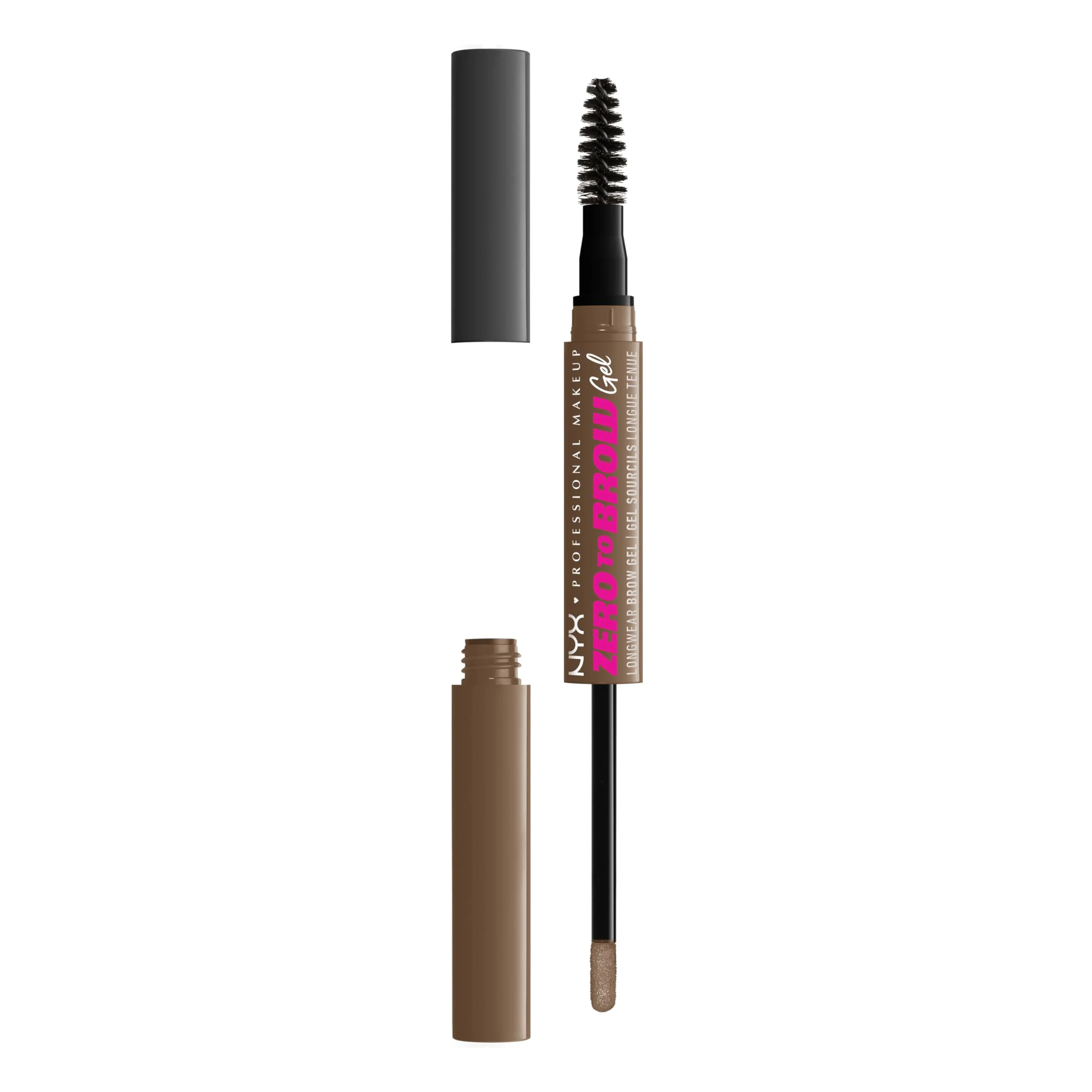 Fine Crafted NYX PROFESSIONAL MAKEUP Zero to Brow Longwear Eyebrow Gel Ash Blonde Reusable