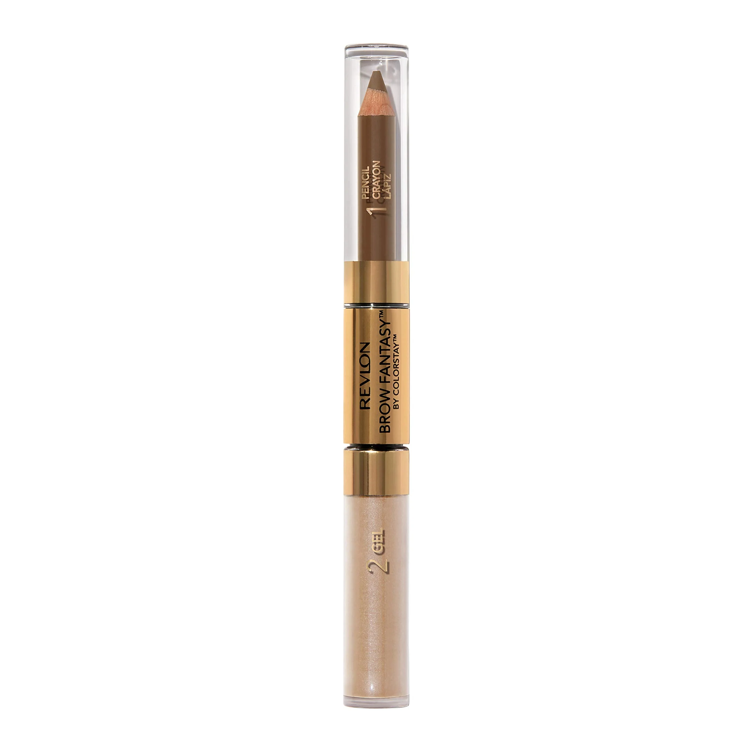 Premium Revlon Eyebrow Gel Pencil ColorStay Brow Fantasy 2-in-1 Eye Makeup Longwearing with Precision Tip 104 Dark Blonde 0.04 Oz High-Quality