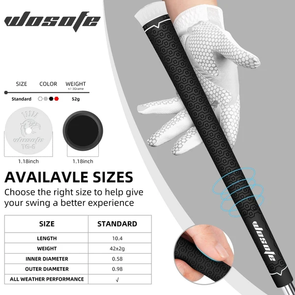 Smart Maxbell Golf Club Grip Cover Standard Antiskid Wedges Irons Putter Grip Black Dependable