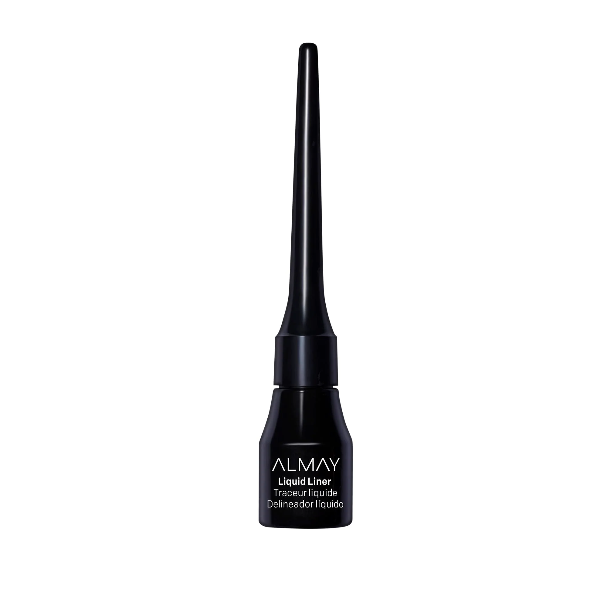 Sustainable Almay Liquid Eyeliner Waterproof Fade-Proof Eye Makeup Easy-to-Apply Liner Brush Stocking Stuffer for Women 221 Black 0.1 Oz Detailed
