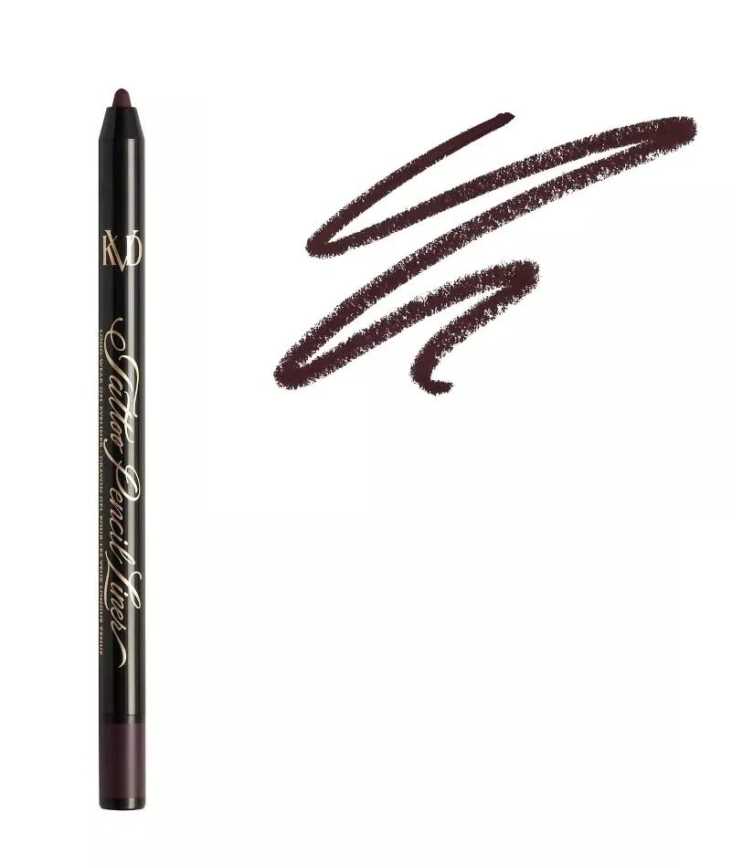 Exclusive KVD Vegan Beauty KVD Beauty Tattoo Pencil Liner Waterproof Long-Wear Gel Eyeliner Violet Hematite Casual