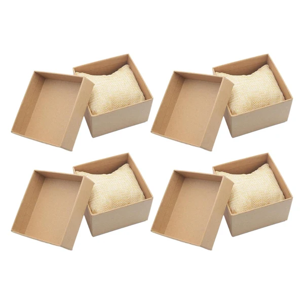 Sophisticated Maxbell 4 Pieces Kraft Watch Storage Box Single Slot Showcase Gifts Protective Exclusive