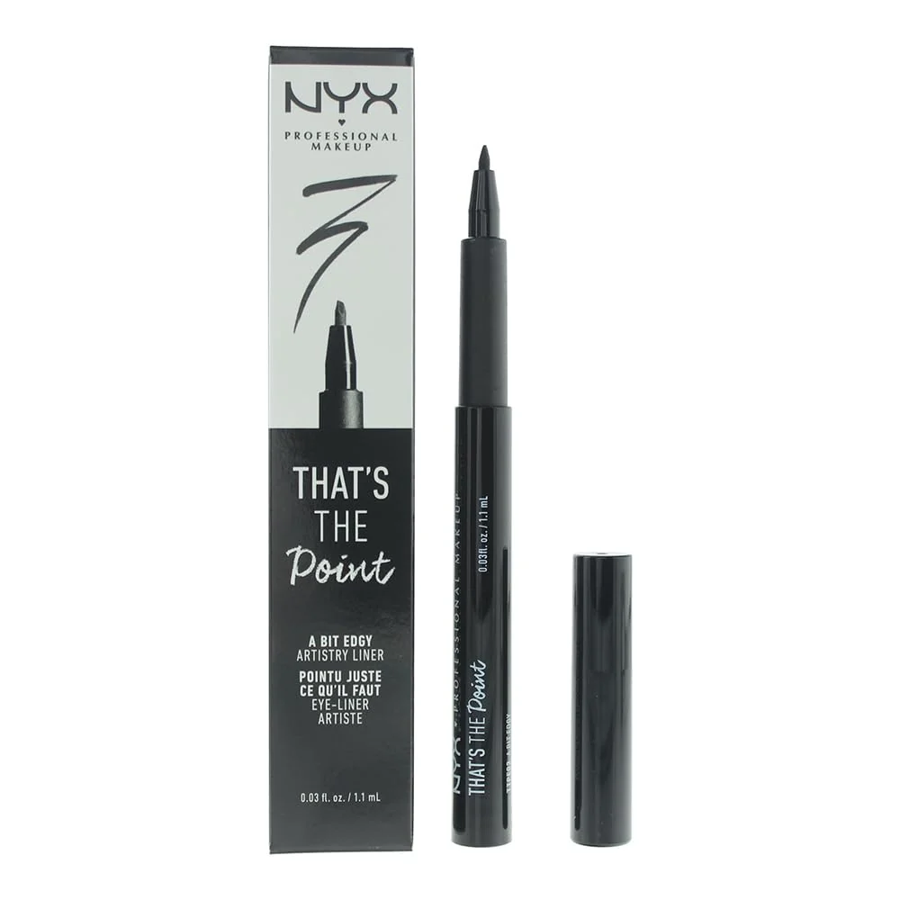Stylish NYX PROFESSIONAL MAKEUP That's The Point Liquid Eyeliner A Bit Edgy Excellent