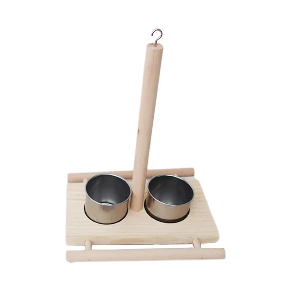 Eco-Friendly Maxbell Bird Feeding Dish Cups Swing Birds Seed Cup Bird Toys Parakeets Budgie L B Relaxed