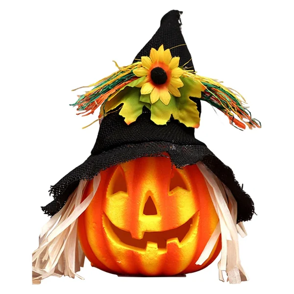 Relaxed Maxbell Light up Halloween Foam Pumpkin Lantern Decorative for House Tabletop Porch style C Luxury