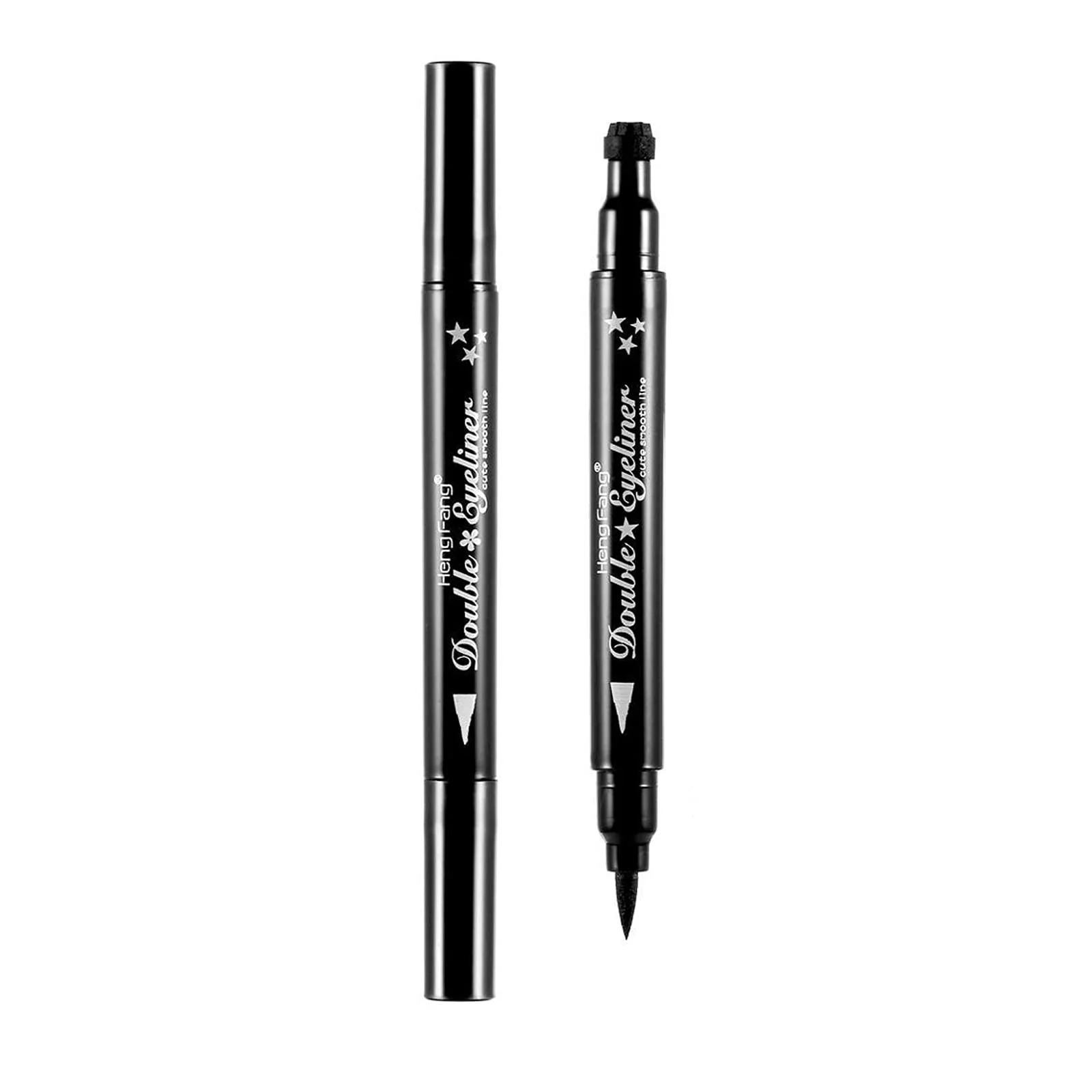 Contemporary Pinkiou 2 in 1 Double-headed Liquid Eyeliner Pen Stamp Super Slim Gel Felt Tip High Pigment Black Waterproof Smudgeproof Long Lasting Tattoo Makeup… Exceptional