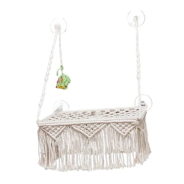 Selected Maxbell Cat Hammock Playing Boho Handwoven Tapestry Swing Bed Wall Hanging Kitten Breathable