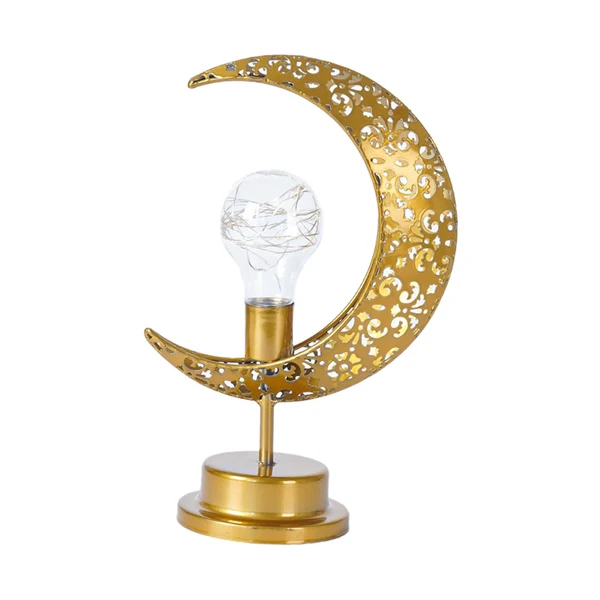 Genuine Maxbell Iron Eid Moon Light Ramadan Mubarak Decorations for Home Window Office Bulb High-Performance