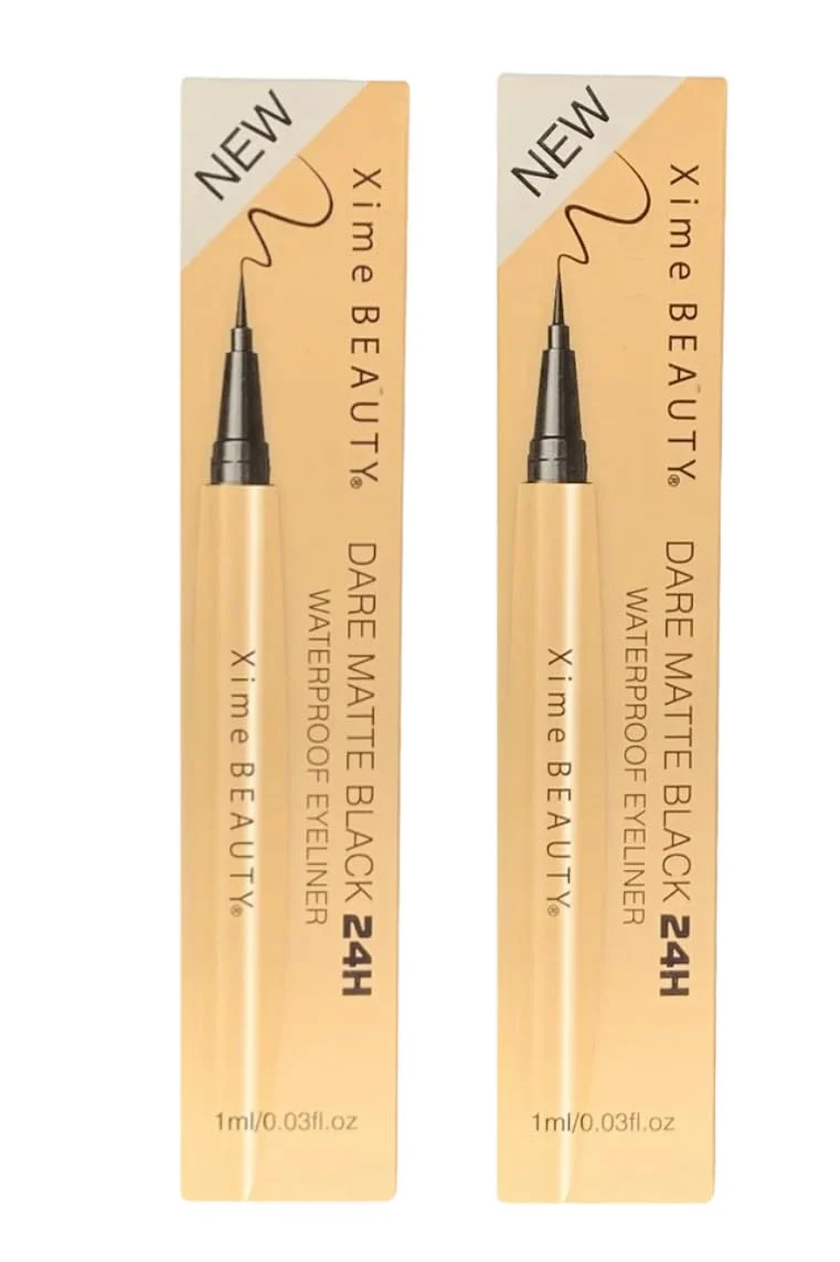 Smooth xime skin Dare Matte Black Waterproof Eyeliner 24H set of 2 pcs Sustainable