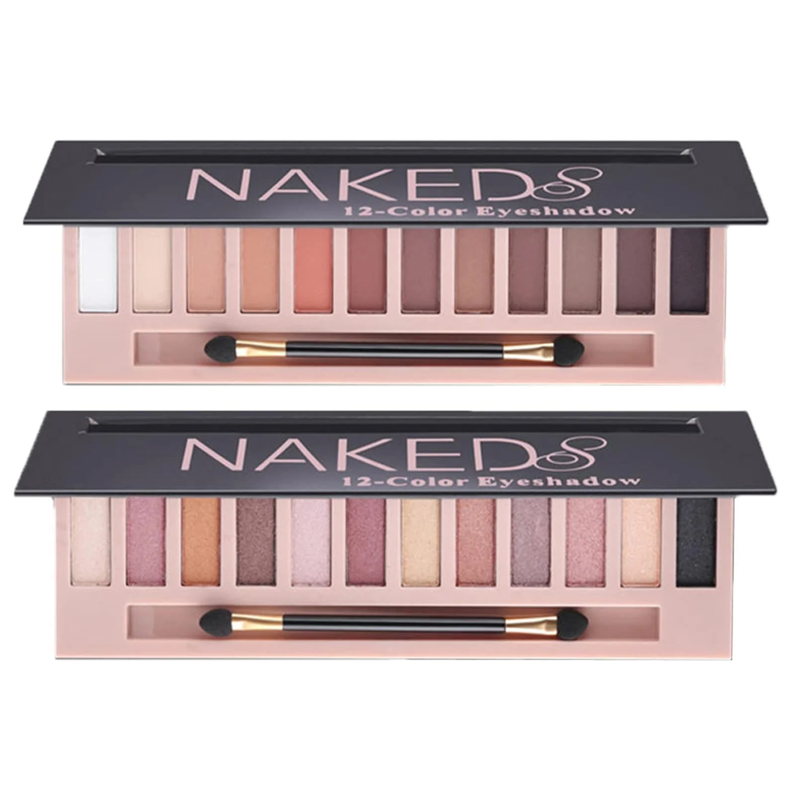 First-Class Land 2 Pack 12 Colors Makeup Nude Colors Eyeshadow Palette Natural Nude Matte Shimmer Glitter Pigment Eye Shadow Pallete Set Waterproof Smokey… Advanced