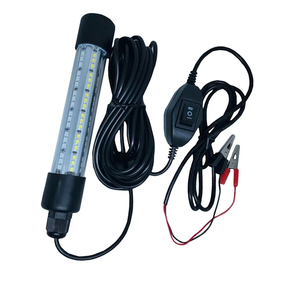 Maxbell 108 LED Submersible Light Fish Underwater Crappie Lure Night Fishing Finder White Green Light Fine
