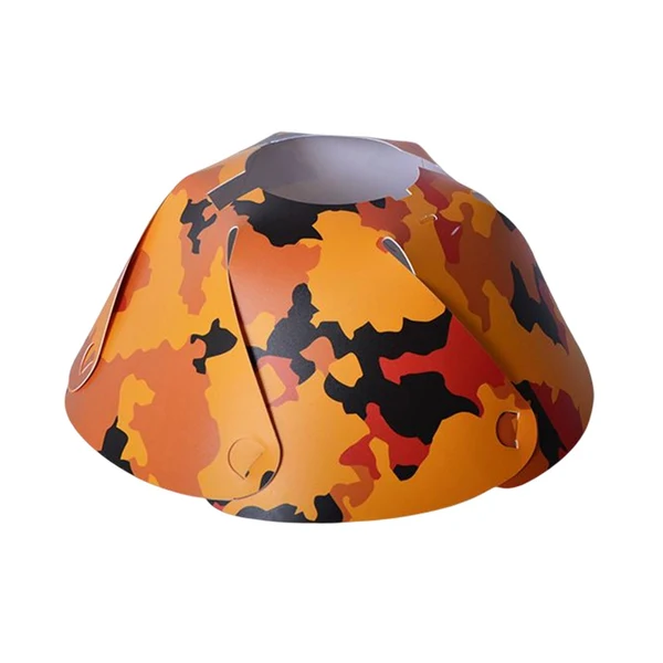 Crafted Maxbell Round Camping Lampshade Equipment Light Cover Office Desk Decoration Orange Convenient