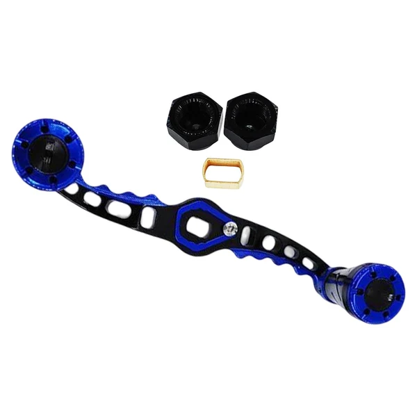 Carefully Designed Maxbell Fishing Reel Handle DIY Accessories Control Easily Professional Efficient Black Blue Consistent