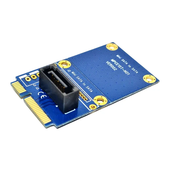Detailed Maxbell mSATA to SATA Adapter Card Motherboard Vertical Converter PCIe Expansion full height Effective