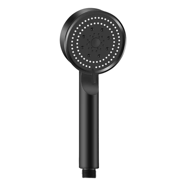 Versatile Maxbell High Pressure Handheld Shower Head 5 Spray Settings Screw in G1 2 Connector Black Powerful