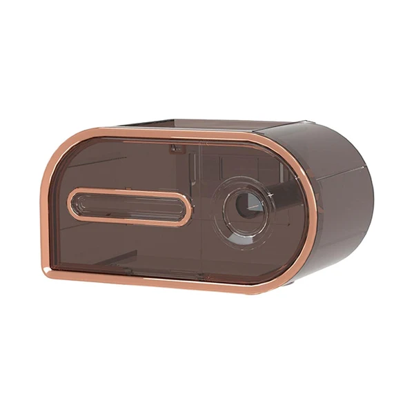 Traditional Maxbell Tissue Box Napkin Paper Holder Case Organizer Tissue Dispenser for Bathroom Brown PS Soft