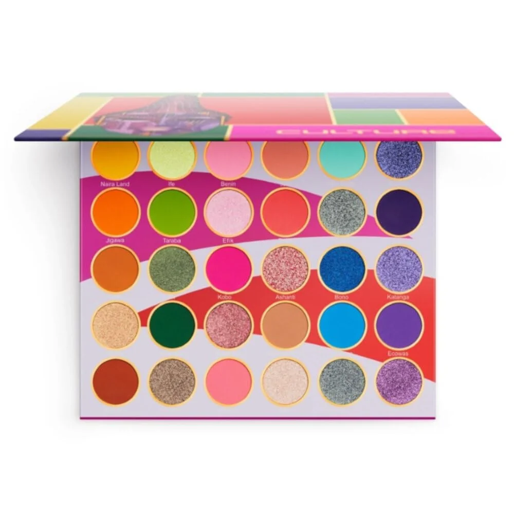 Versatile Juvia's Place Palette Culture - Yellow Greens Pink Purple Orange Chromatic Glitter Shades 30 Pigmented Makeup Palette for Eye Color Shine… Advanced
