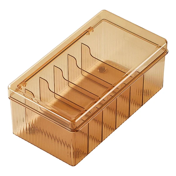Official Maxbell Portable Cable Storage Box Cable Organizer Protect for Home Kitchen Desk Brown Organic