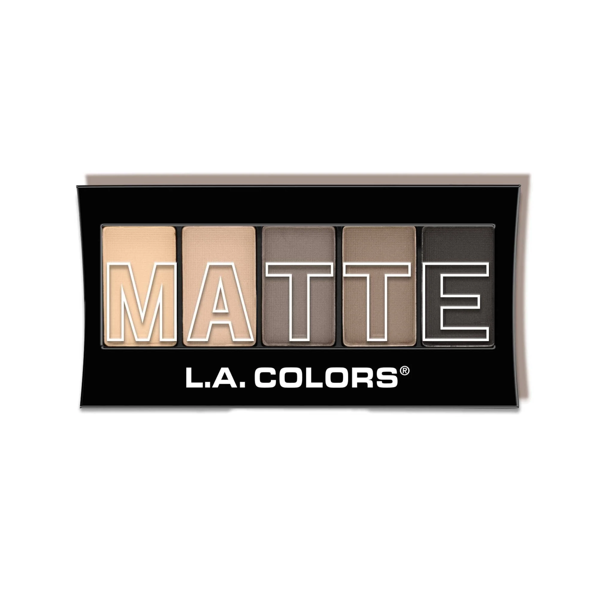 Elite L.A. COLORS 5 Color Matte Eyeshadow Palette Nude Suede CEM480 Smart