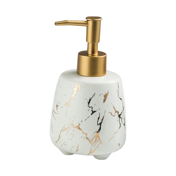 First-Class Maxbell Modern Soap Dispenser Lotion Bottle Refillable Bathroom Accessories White Classic