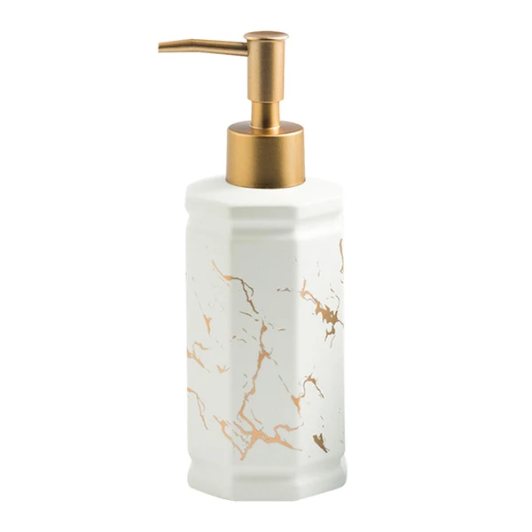 Unique Maxbell 350ml Ceramic Refillable Liquid Hand Soap Dispenser for Daily Use Recyclable White Smart