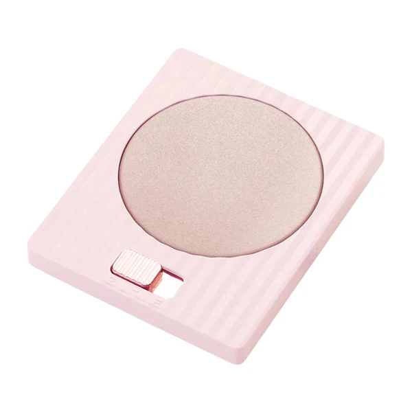 Long-Lasting Maxbell Cup Warmer Home Tea USB 2 Modes Constant Temperature Protable Pink Pure