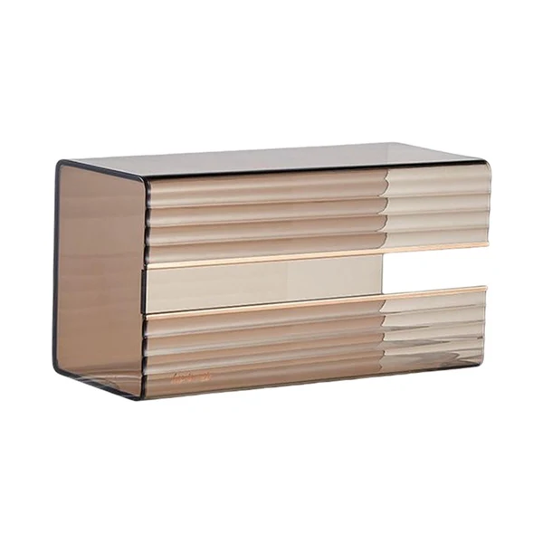 First-Class Maxbell Modern Facial Tissue Box Napkin Paper Holder Case for Bathroom Tabletop Amber Soft