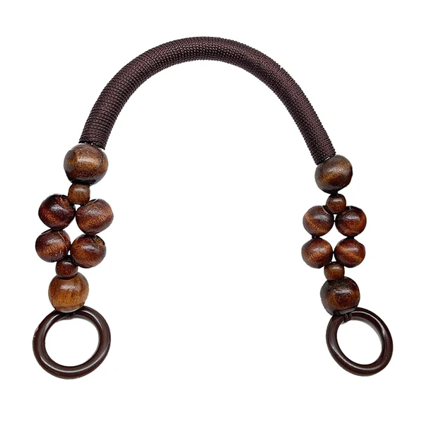 Proven Maxbell Wooden Bead Bag Handle 48cm Bag Strap Purse Handles Strap DIY Coffee Contemporary