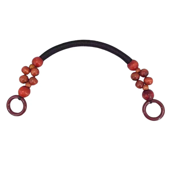 Efficient Maxbell Wooden Bead Bag Handle 48cm Bag Strap Purse Handles Strap DIY Red Brown Smart