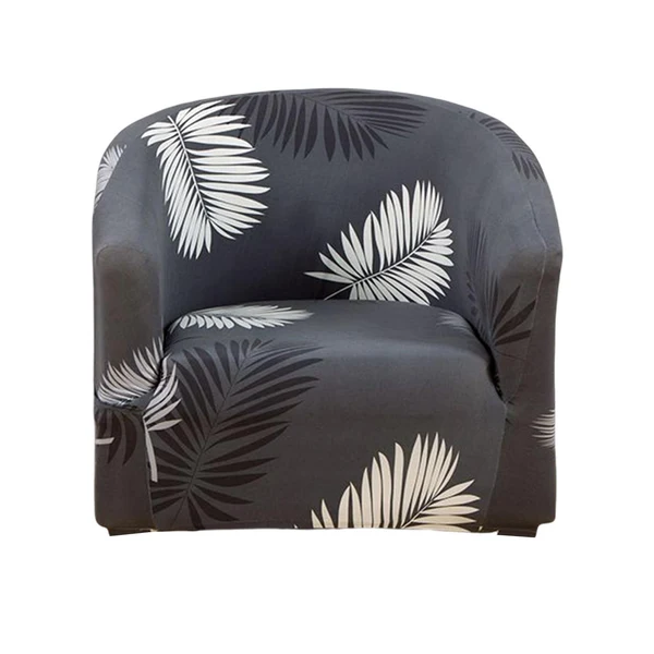 Enhanced Maxbell Armchair Slipcover Chair Slipcover Chair Cover for Banquet Restaurant Decor Dark Gray Elite