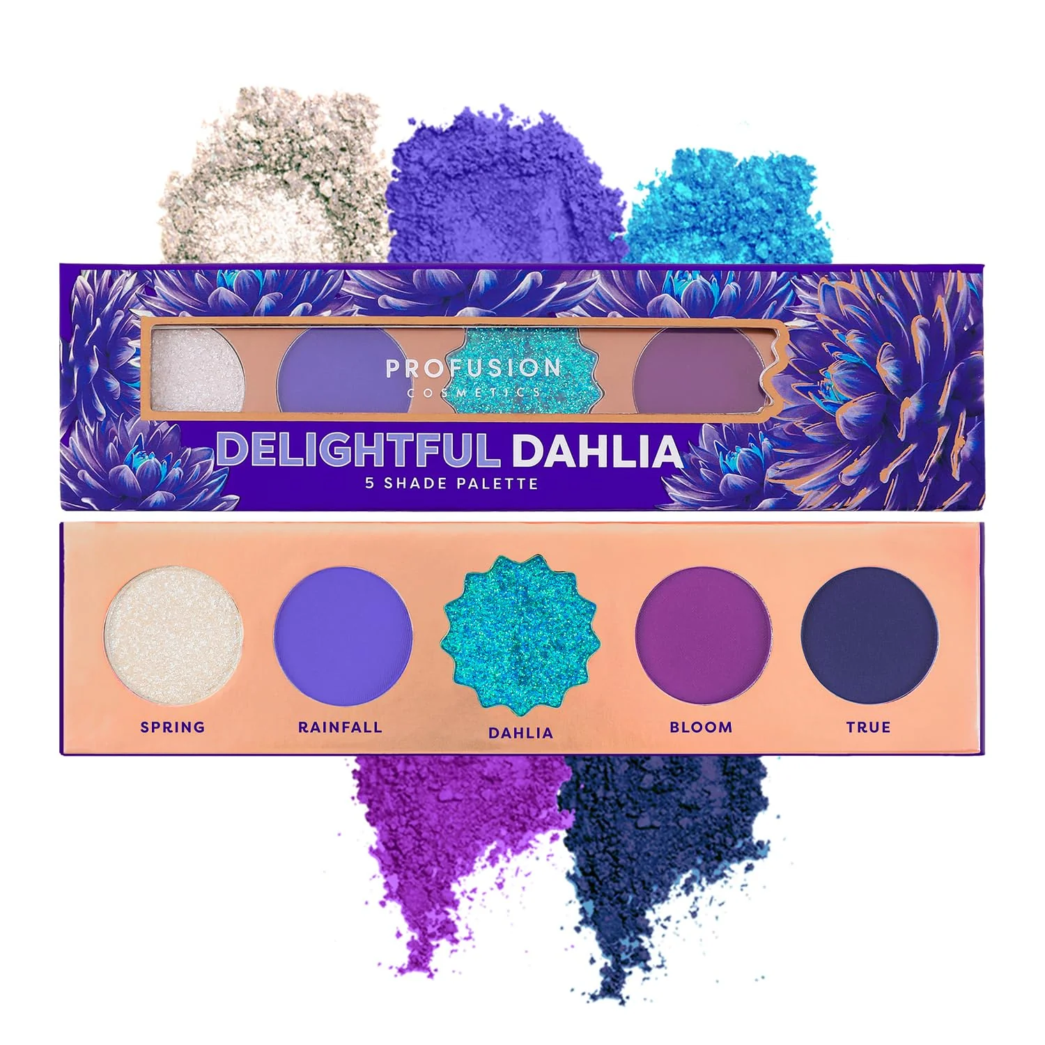 Soft Profusion Cosmetics 5-Shade Mini Eyeshadow Palette - Highly Pigmented with Matte Shimmer Finishes Blendable Travel-Friendly Kit Vegan… Easy-to-Use