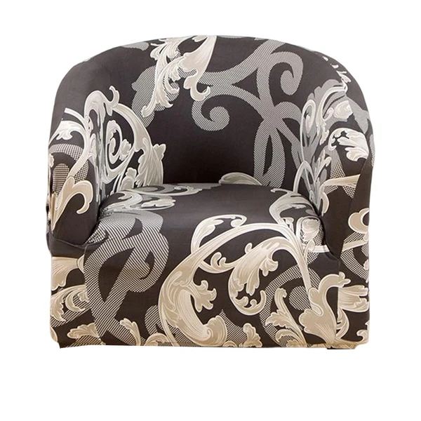 Minimalist Maxbell Armchair Slipcover Chair Slipcover Chair Cover for Banquet Restaurant Decor Gray and Brown Authentic