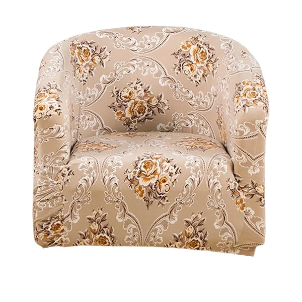 Refined Maxbell Armchair Slipcover Chair Slipcover Chair Cover for Banquet Restaurant Decor Light Brown Traditional