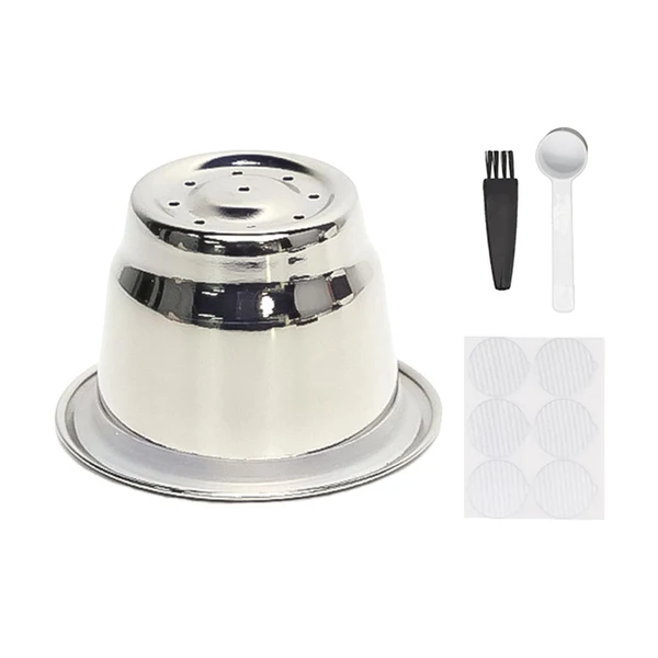 Fashionable Maxbell Coffee Filters Refillable with Cleaning Brush Portable for Cafe Kitchen Proven