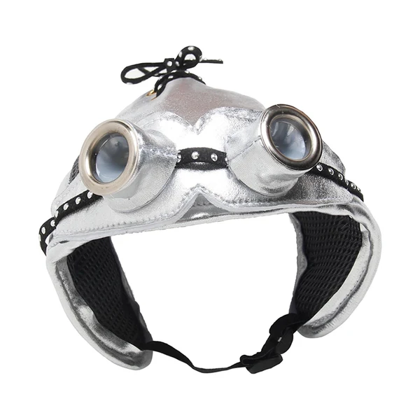 Environmentally Friendly Maxbell Dog Hat Halloween Costume Windproof Birthday Gift Pet Clothing Puppy Silver Eco-Friendly