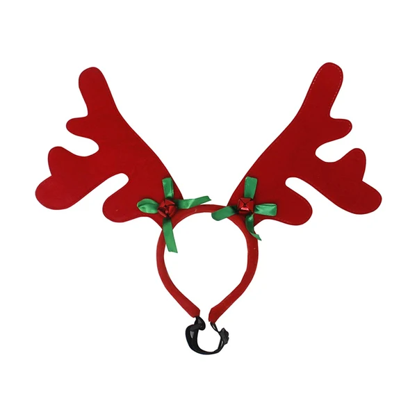 Natural Maxbell Hair Hoop Comfortable Reindeer Antler Headband for Unisex Pets Birthday Red Antlers Premium