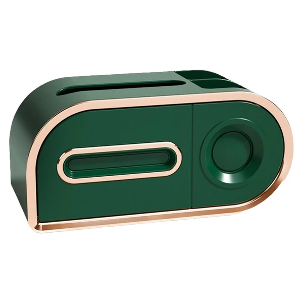 Long-Lasting Maxbell Toilet Paper Tissue Holder Organizer Dust Proof Wall Mounted for Bathroom Solid Color Green Efficient