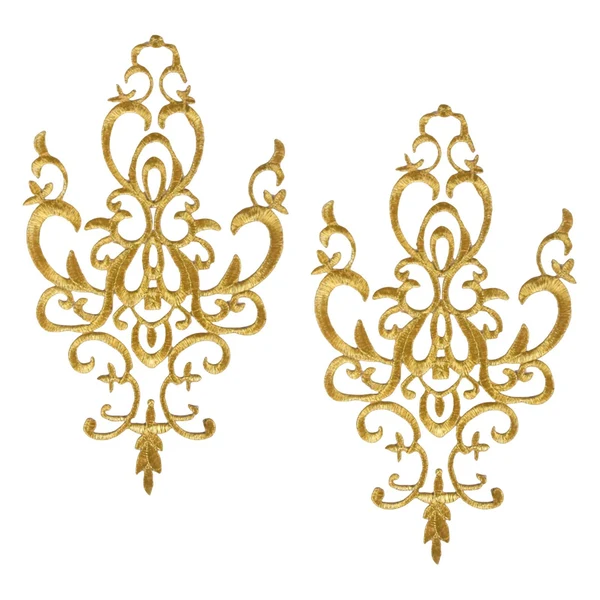 High-Quality Maxbell Embroidered Applique Sew On Flower Embroidery Patch for Cosplay Costumes Gold Certified