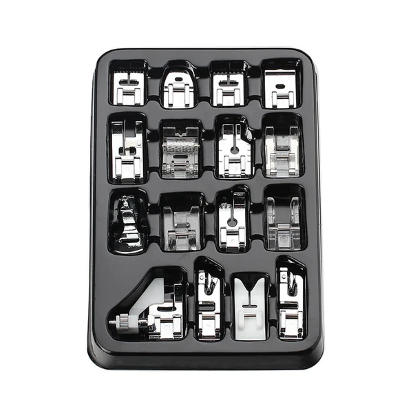 Green Maxbell 16x Presser Feet Set Household Repair Attachments Rolled Hem Multifunction StyleA Contemporary