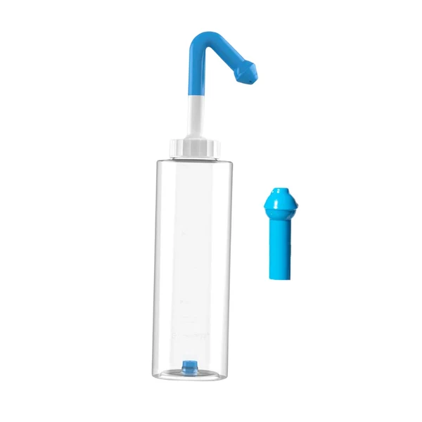 Long-Lasting Maxbell Nasal Rinse Bottle Nose Washing Durable Portable Lightweight with Two Nozzle Powerful