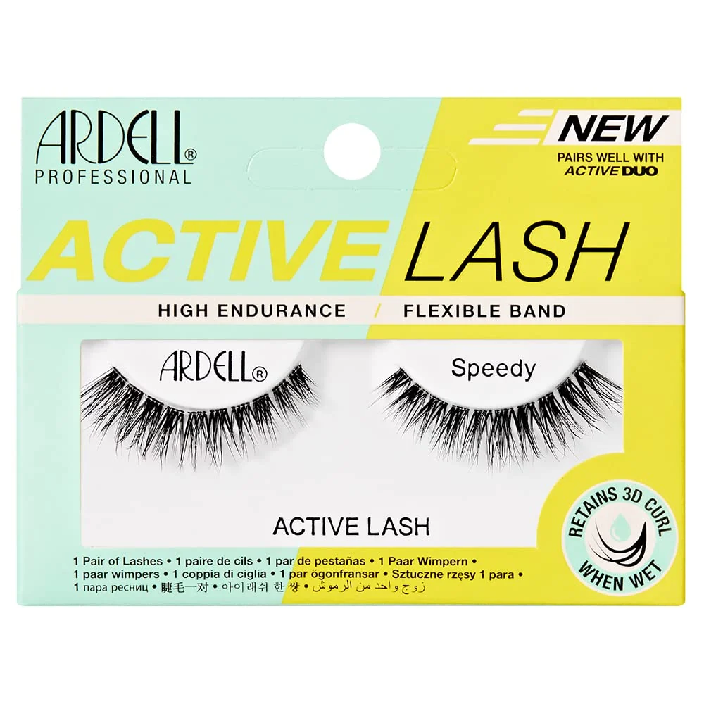 Contemporary Ardell Active Lashes Speedy - Long-Lasting False Eyelashes Sweat-Resistant Natural Look Lashes for Active Wear Crafted