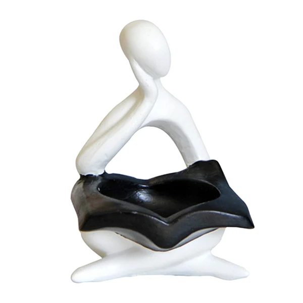 User-Friendly Maxbell Nordic Candle Holder Thinker Statue Resin Figurine Home Party Decoration White Thinker Superior